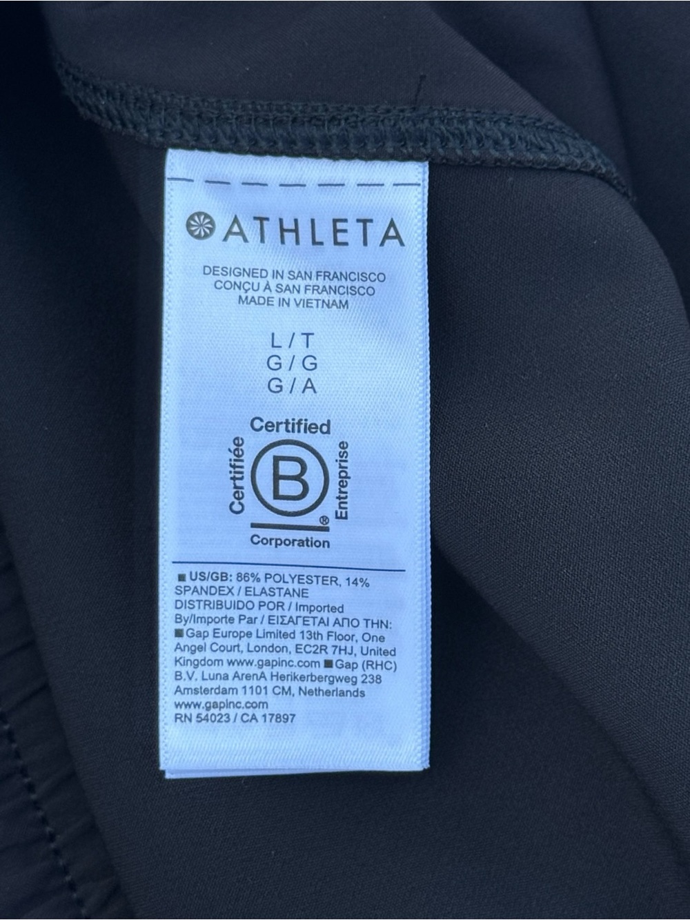 Athleta Promenade Cargo Pant Wide Leg PrimaStretch Black Tall L NWT - Picture 8 of 10